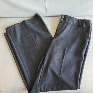 Calvin Klein Women's Gray Trousers Size 10x33 Pants Favorite Fit NWT